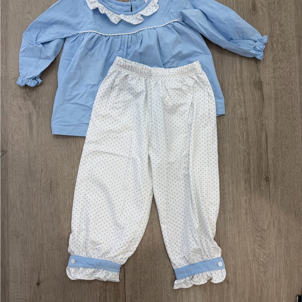 Blue and White Kids Pajama Set